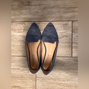 Journee Dusty Blue Pointed Loafers